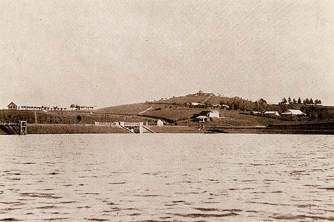 Dalat city from Xuan Huong lake