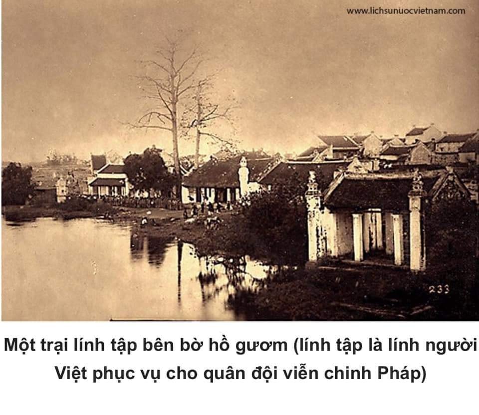 A military camp by Hoan Kiem lake
