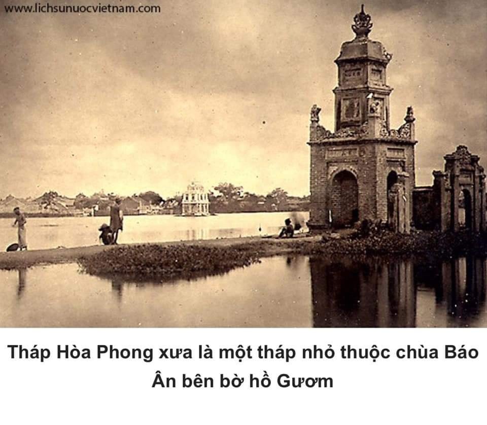 Hoa Phong tower by the Hoan Kiem lake