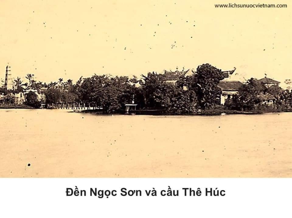 The Huc bridge and Ngoc Son temple
