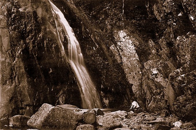 Silver waterfall in Tam Dao