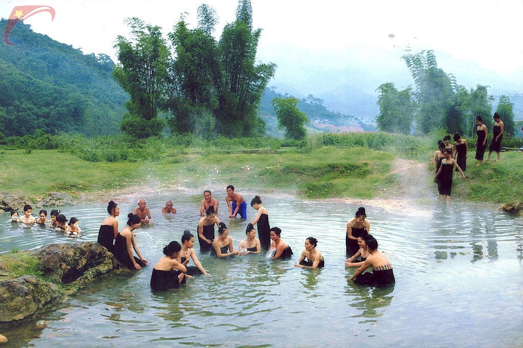 Bathing in the river